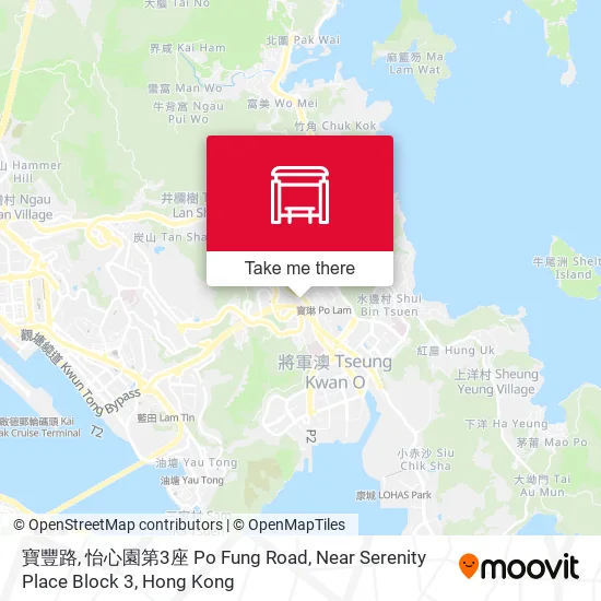寶豐路, 怡心園第3座 Po Fung Road, Near Serenity Place Block 3 map