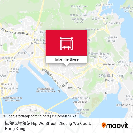 協和街,祥和苑 Hip Wo Street, Cheung Wo Court map