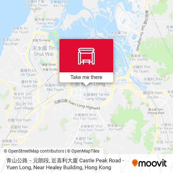 青山公路－元朗段, 近喜利大廈 Castle Peak Road - Yuen Long, Near Healey Building map