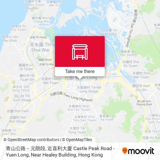 青山公路－元朗段, 近喜利大廈 Castle Peak Road - Yuen Long, Near Healey Building地圖