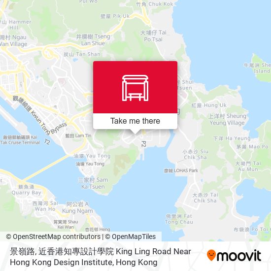 景嶺路, 近香港知專設計學院 King Ling Road Near Hong Kong Design Institute map