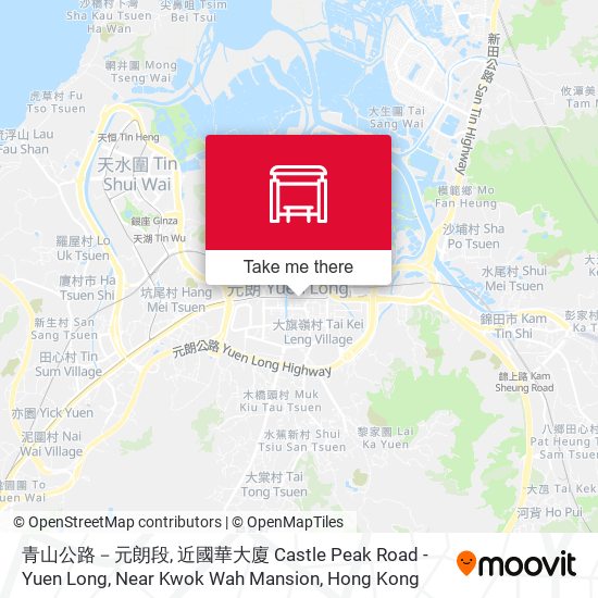青山公路－元朗段, 近國華大廈 Castle Peak Road - Yuen Long, Near Kwok Wah Mansion map