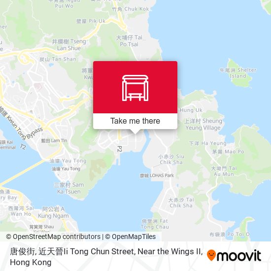 唐俊街, 近天晉Ii Tong Chun Street, Near the Wings II map
