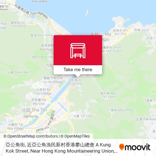 亞公角街, 近亞公角漁民新村香港攀山總會 A Kung Kok Street, Near Hong Kong Mountaineering Union, Ah Kung Kok Fishermen Village map