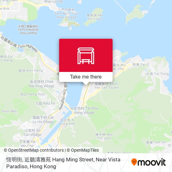 恆明街, 近聽濤雅苑 Hang Ming Street, Near Vista Paradiso地圖