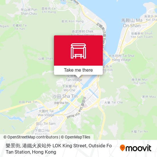 樂景街, 港鐵火炭站外 LOK King Street, Outside Fo Tan Station map