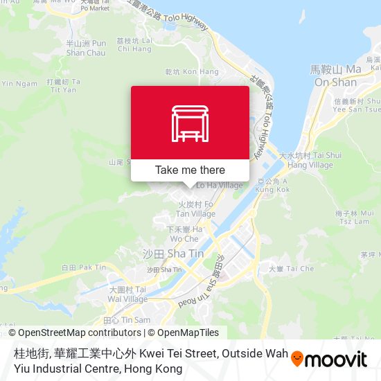 桂地街, 華耀工業中心外 Kwei Tei Street, Outside Wah Yiu Industrial Centre map