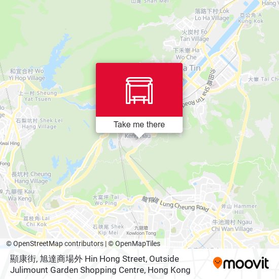 顯康街, 旭達商場外 Hin Hong Street, Outside Julimount Garden Shopping Centre map