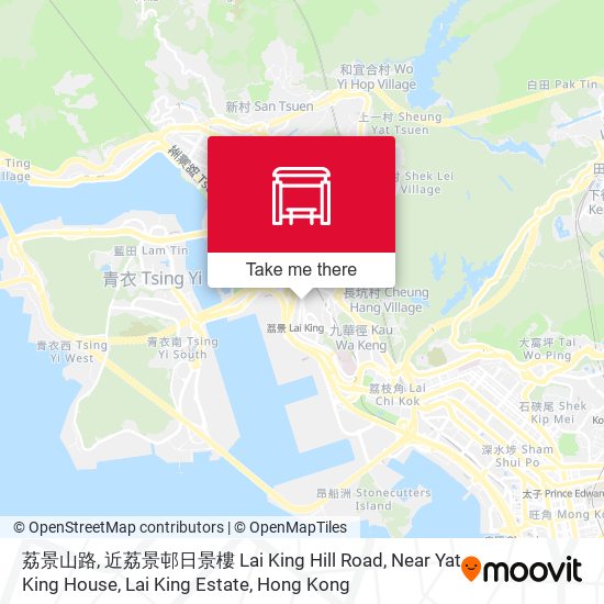 荔景山路, 近荔景邨日景樓 Lai King Hill Road, Near Yat King House, Lai King Estate map