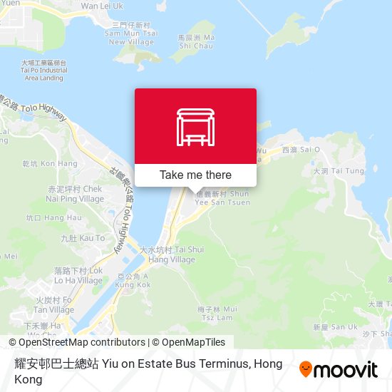 耀安邨巴士總站 Yiu on Estate Bus Terminus地圖