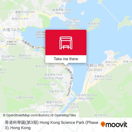 香港科學園(第3期) Hong Kong Science Park (Phase 3) map