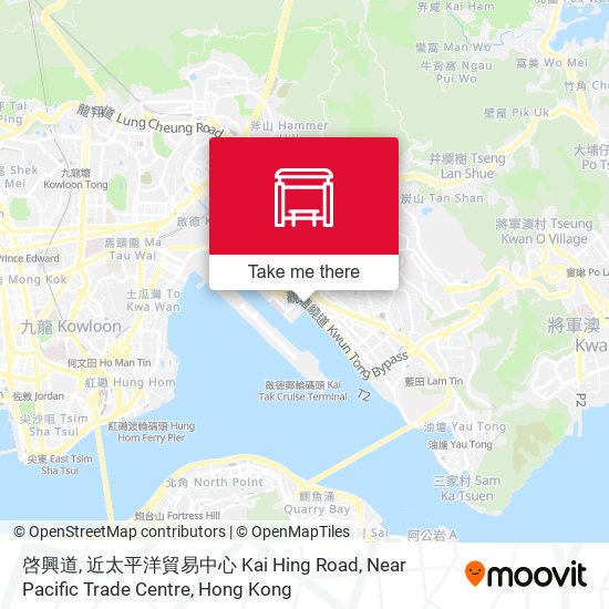 啓興道, 近太平洋貿易中心 Kai Hing Road, Near Pacific Trade Centre map