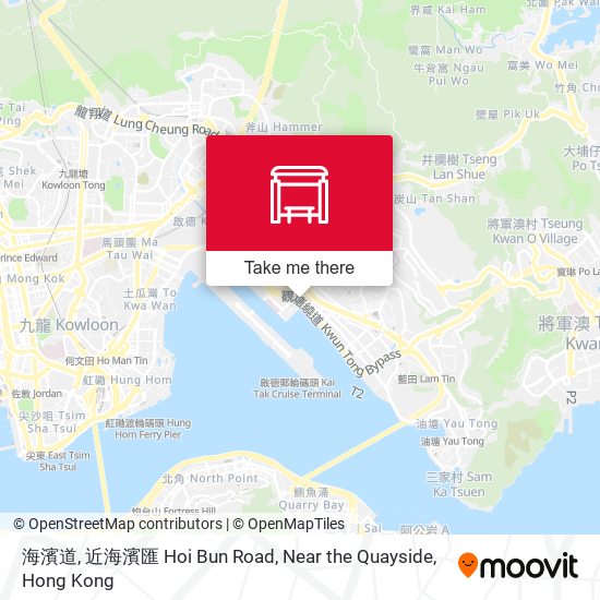 海濱道, 近海濱匯 Hoi Bun Road, Near the Quayside map