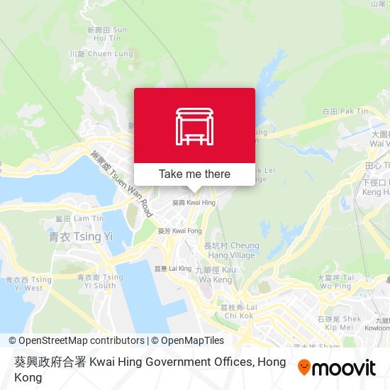 葵興政府合署 Kwai Hing Government Offices map