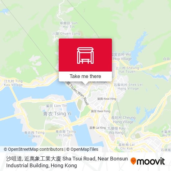 沙咀道, 近萬象工業大廈 Sha Tsui Road, Near Bonsun Industrial Building map