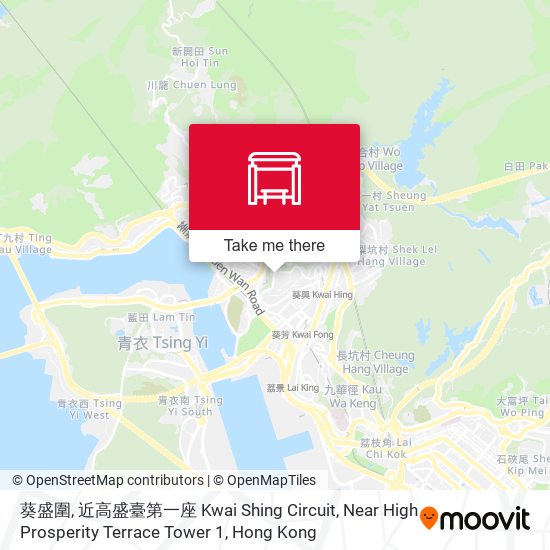 葵盛圍, 近高盛臺第一座 Kwai Shing Circuit, Near High Prosperity Terrace Tower 1 map