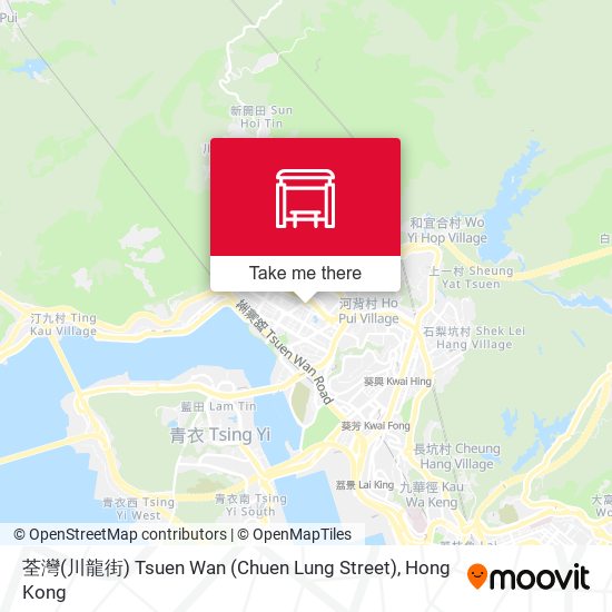 荃灣(川龍街) Tsuen Wan (Chuen Lung Street) map