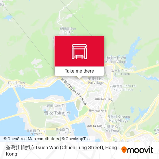 荃灣(川龍街) Tsuen Wan (Chuen Lung Street)地圖