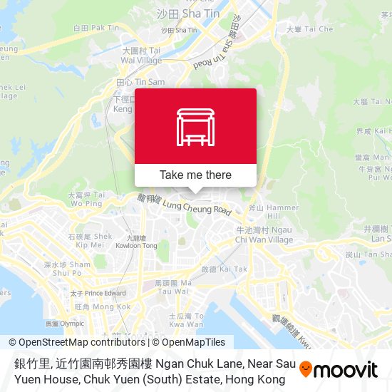 銀竹里, 近竹園南邨秀園樓 Ngan Chuk Lane, Near Sau Yuen House, Chuk Yuen (South) Estate map