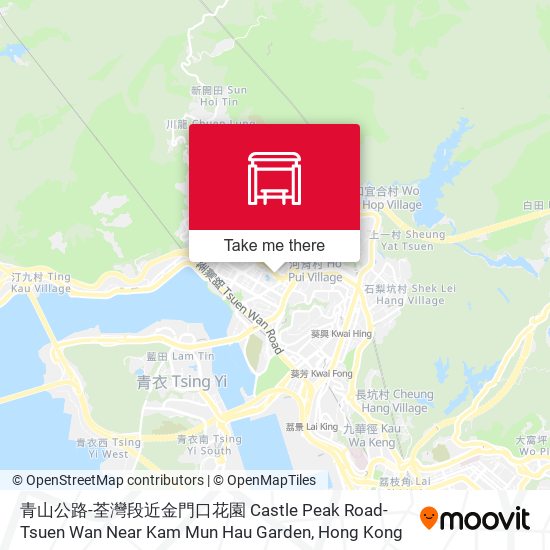 青山公路-荃灣段近金門口花園 Castle Peak Road-Tsuen Wan Near Kam Mun Hau Garden map