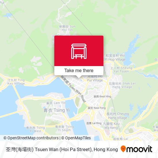 荃灣(海壩街) Tsuen Wan (Hoi Pa Street) map