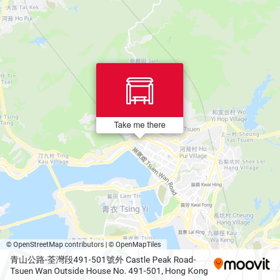 青山公路-荃灣段491-501號外 Castle Peak Road-Tsuen Wan Outside House No. 491-501 map