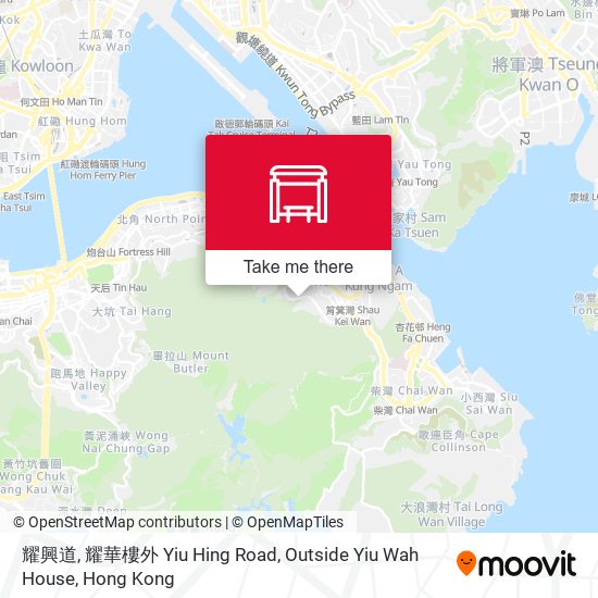 耀興道, 耀華樓外 Yiu Hing Road, Outside Yiu Wah House map