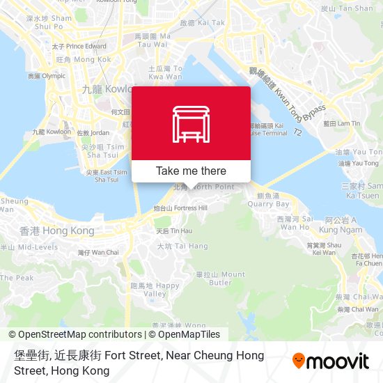 堡壘街, 近長康街 Fort Street, Near Cheung Hong Street map