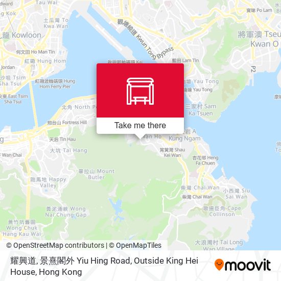 耀興道, 景熹閣外 Yiu Hing Road, Outside King Hei House map