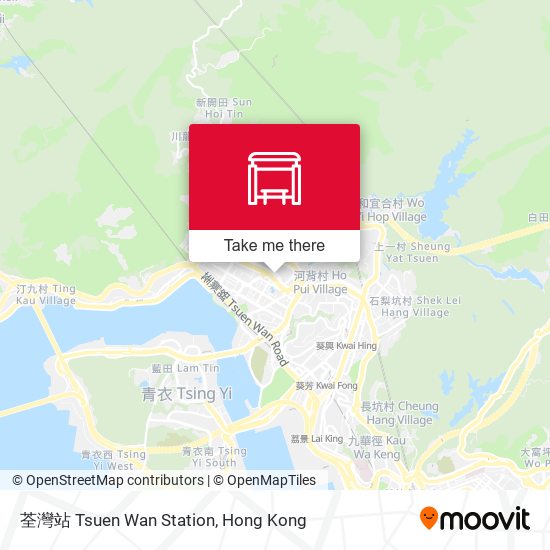 荃灣站 Tsuen Wan Station map