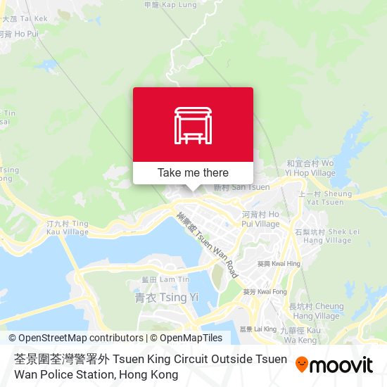 荃景圍荃灣警署外 Tsuen King Circuit Outside Tsuen Wan Police Station map