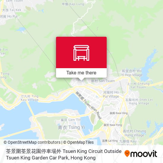 荃景圍荃景花園停車場外 Tsuen King Circuit Outside Tsuen King Garden Car Park map