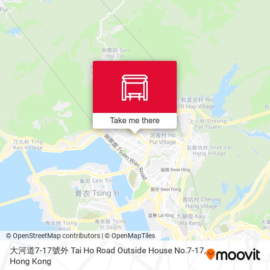 大河道7-17號外 Tai Ho Road Outside House No.7-17 map