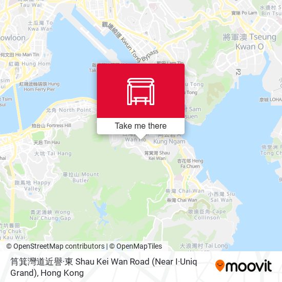 筲箕灣道近譽·東 Shau Kei Wan Road (Near I·Uniq Grand) map