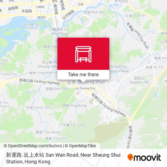 新運路, 近上水站 San Wan Road, Near Sheung Shui Station map