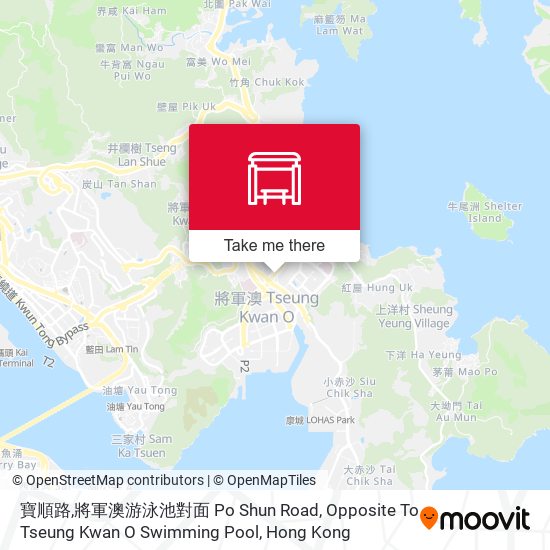 寶順路,將軍澳游泳池對面 Po Shun Road, Opposite To Tseung Kwan O Swimming Pool map