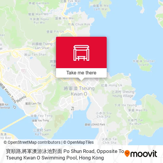 寶順路,將軍澳游泳池對面 Po Shun Road, Opposite To Tseung Kwan O Swimming Pool map