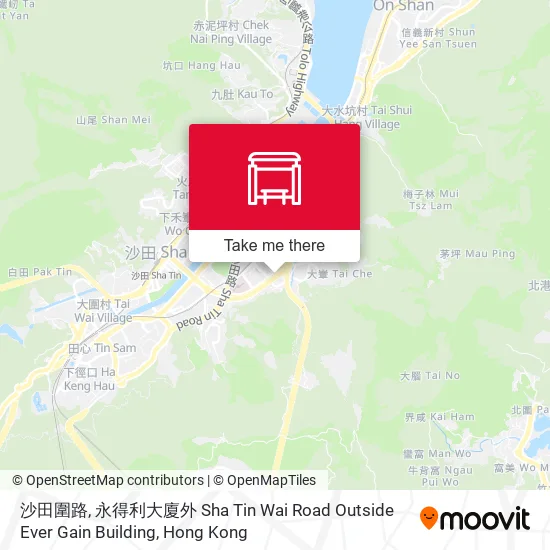 沙田圍路, 永得利大廈外 Sha Tin Wai Road Outside Ever Gain Building地圖