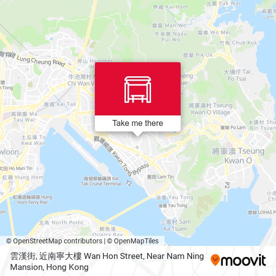 雲漢街, 近南寧大樓 Wan Hon Street, Near Nam Ning Mansion map