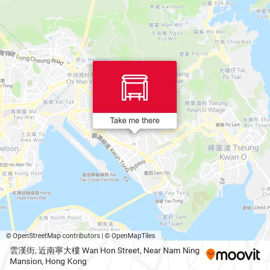 雲漢街, 近南寧大樓 Wan Hon Street, Near Nam Ning Mansion map