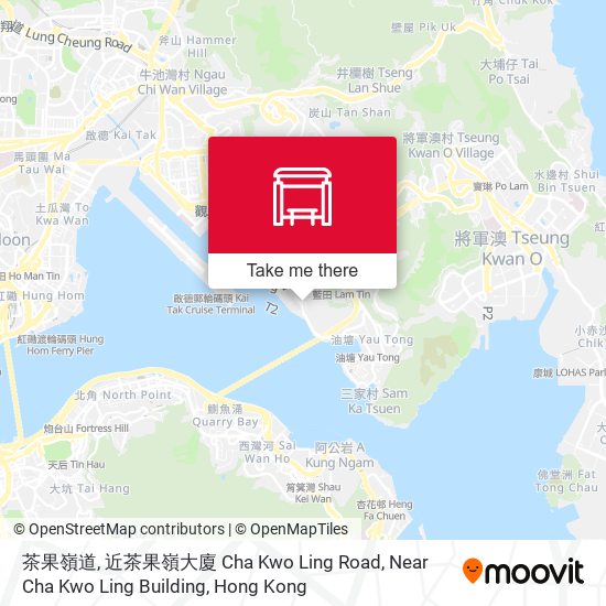 茶果嶺道, 近茶果嶺大廈 Cha Kwo Ling Road, Near Cha Kwo Ling Building map