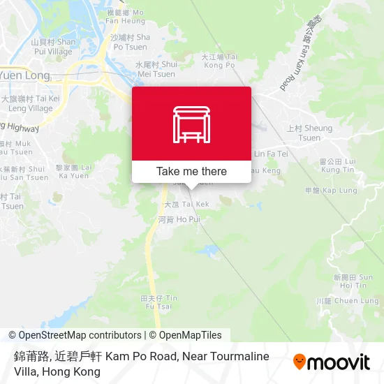 錦莆路, 近碧戶軒 Kam Po Road, Near Tourmaline Villa map