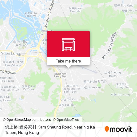 錦上路, 近吳家村 Kam Sheung Road, Near Ng Ka Tsuen map