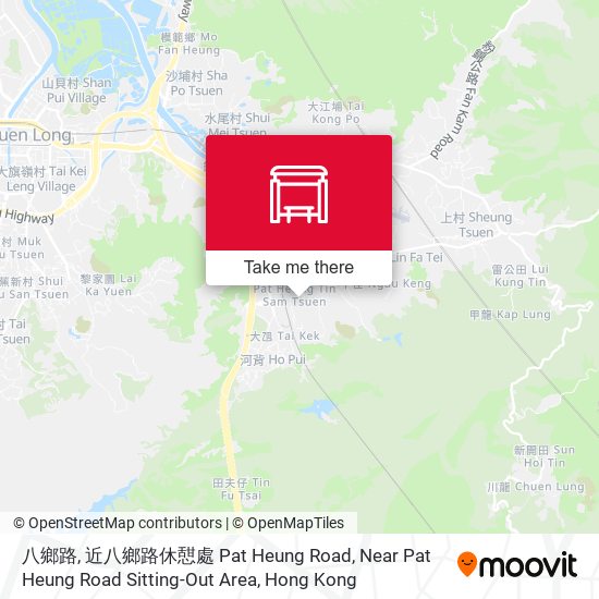 八鄉路, 近八鄉路休憇處 Pat Heung Road, Near Pat Heung Road Sitting-Out Area map