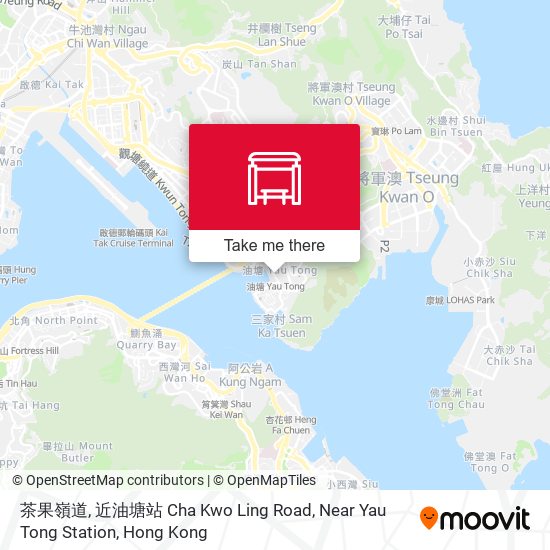 茶果嶺道, 近油塘站 Cha Kwo Ling Road, Near Yau Tong Station map