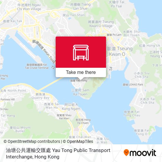 油塘公共運輸交匯處 Yau Tong Public Transport Interchange地圖