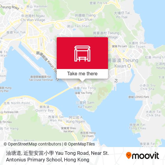 油塘道, 近聖安當小學 Yau Tong Road, Near St. Antonius Primary School map