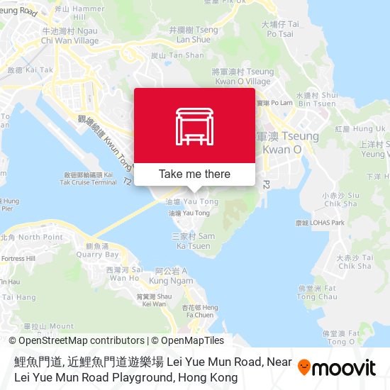 鯉魚門道, 近鯉魚門道遊樂場 Lei Yue Mun Road, Near Lei Yue Mun Road Playground map