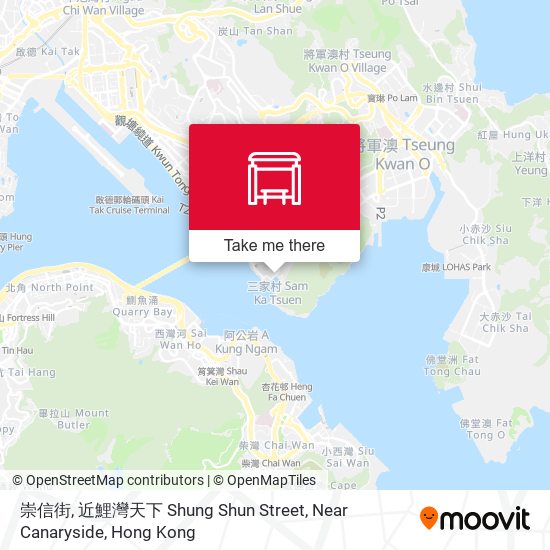 崇信街, 近鯉灣天下 Shung Shun Street, Near Canaryside map