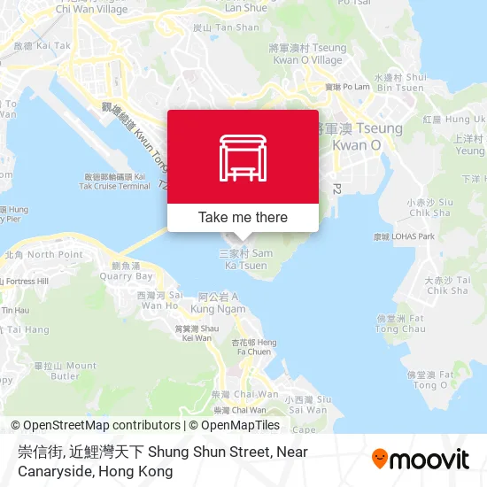 崇信街, 近鯉灣天下 Shung Shun Street, Near Canaryside地圖
